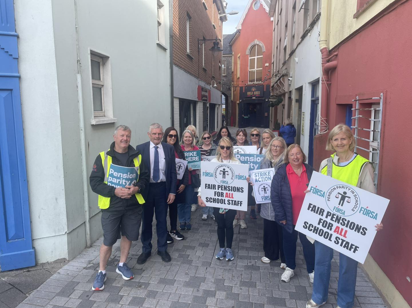 Strike action by school secretaries and caretakers